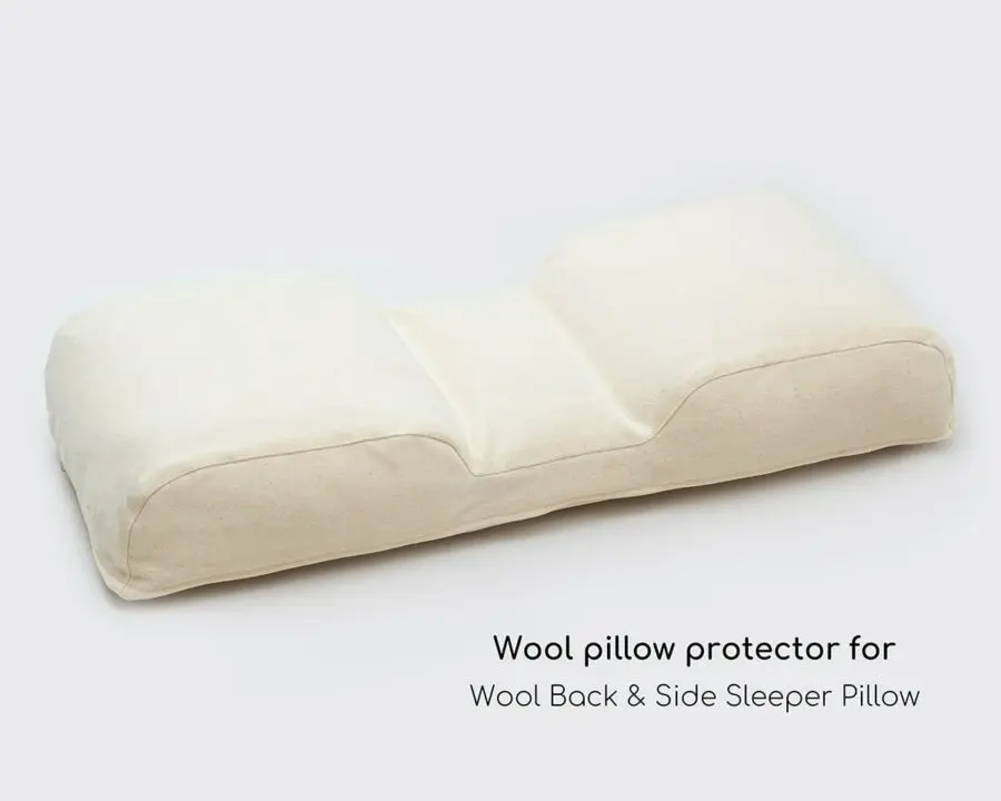 pillow protector for side and back sleeper pillow
