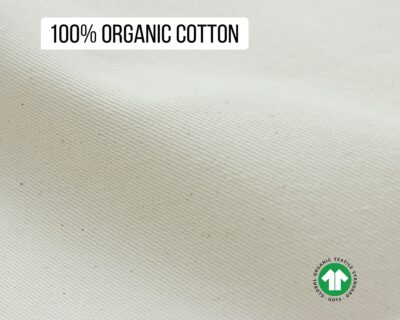 100% tissu en coton biologique