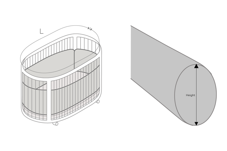 bed snake dimensions diagram