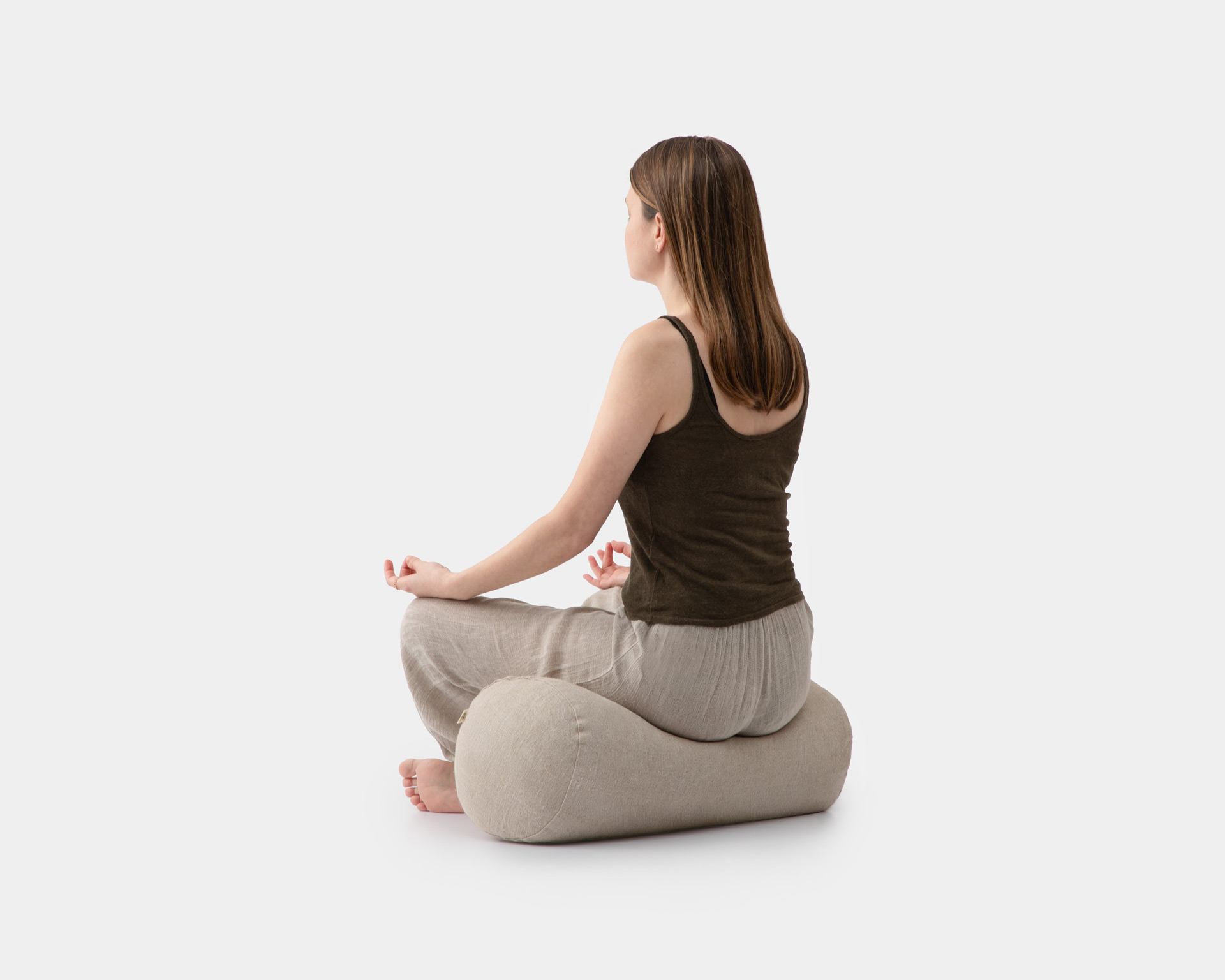 リラクゼーショングッズ YOGA Tera Bolster Wool Yoga Bolster | Natural Support for Your Rituals