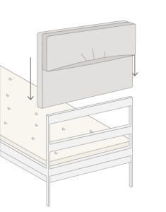 headboard attachment type pocket slip
