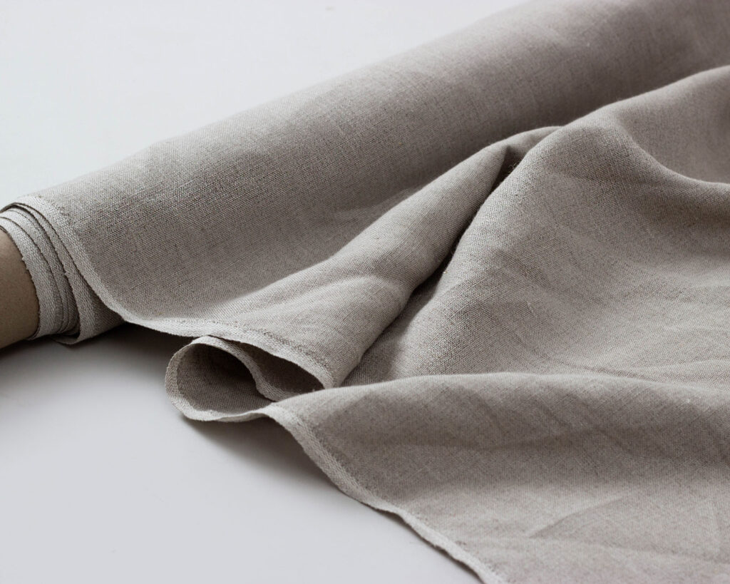 100% Leinenstoff mittlerer Stärke