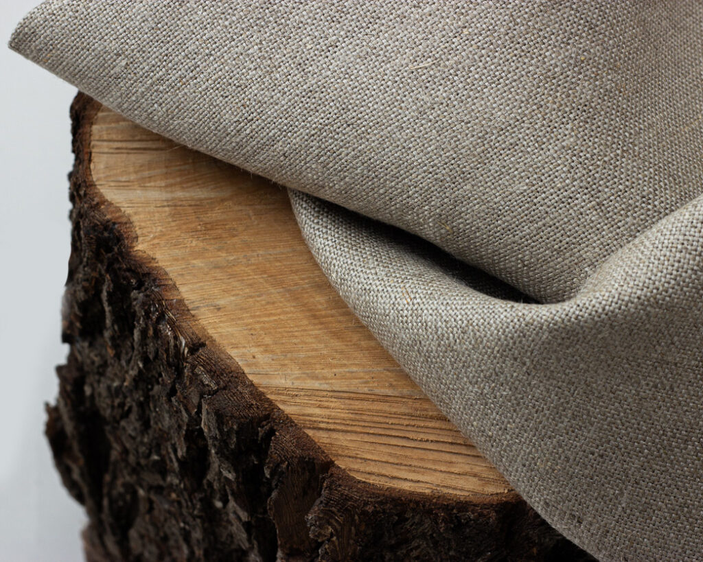 100% lintøy på en treplate