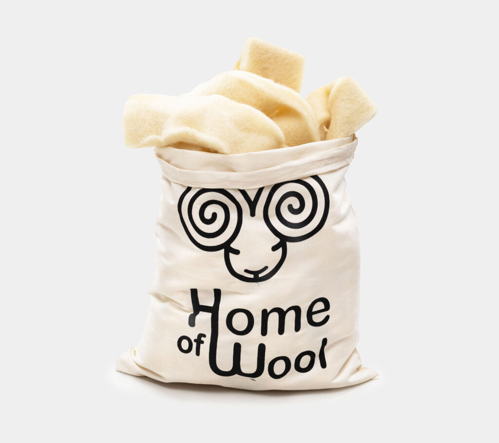 bag full of home of wool batting scraps