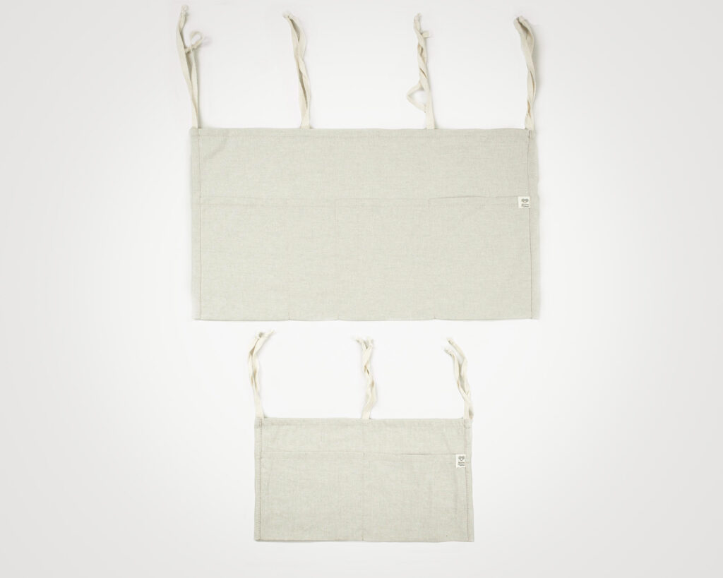 wool hanging storage bag with ties