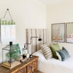 Home of Wolle Kopfteil Kissen in einem stilvollen Schlafzimmer