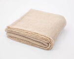 wool heavy blanket folded profile view