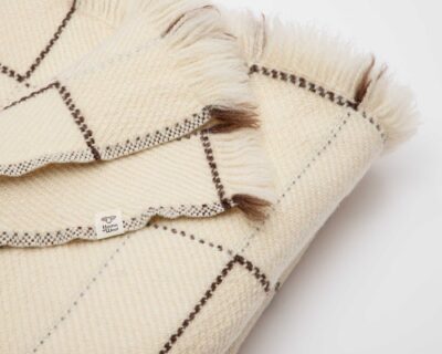 heritage wool blanket folded over