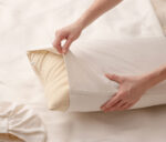 Wool Pillowcase with a pillow in it