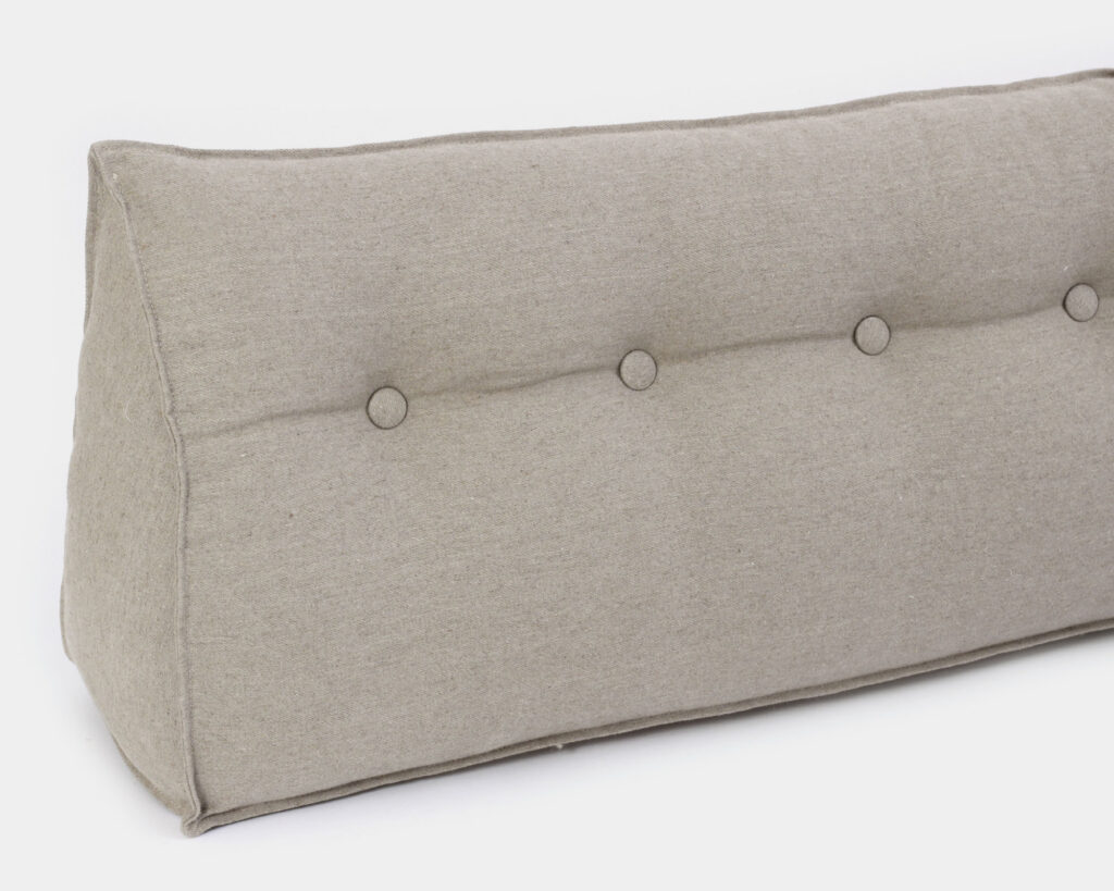 wool triangular tufted back cushion