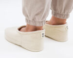 wool ankle slippers back