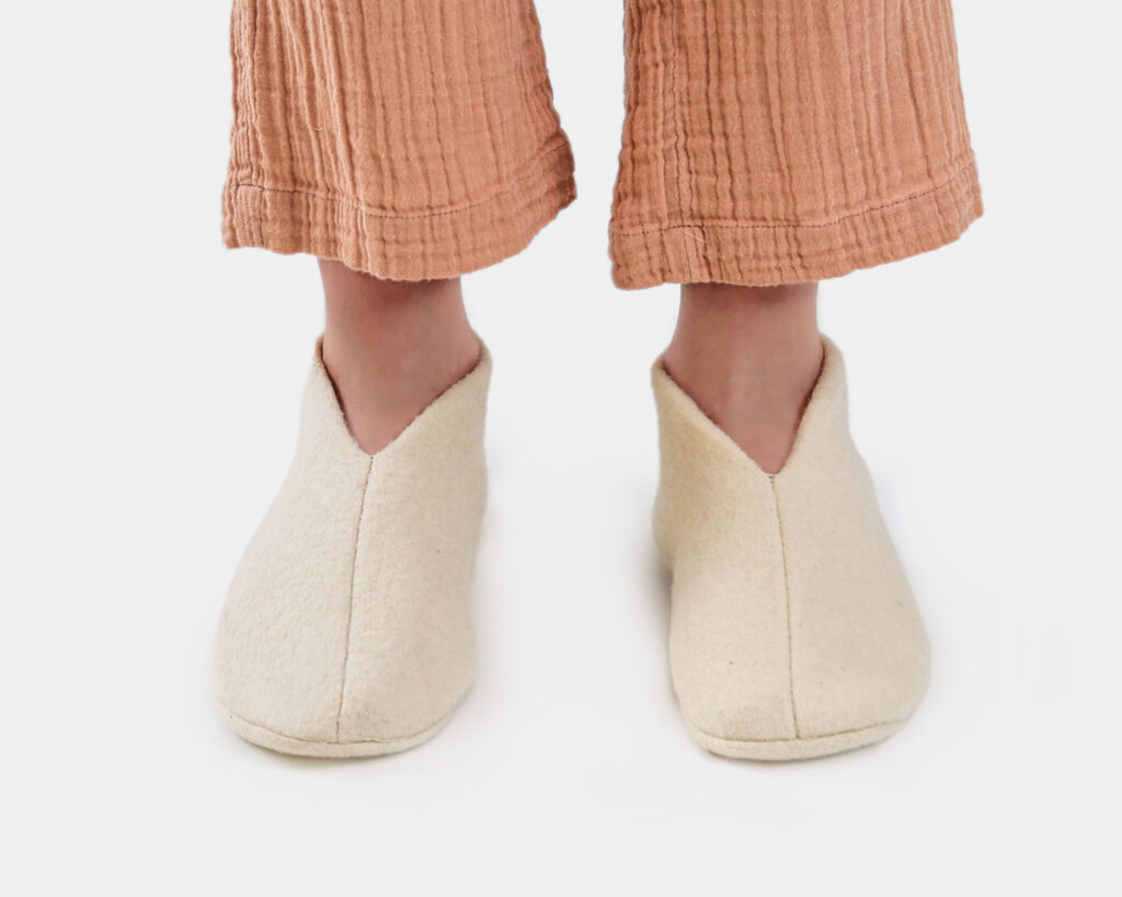 uldballetsko set forfra