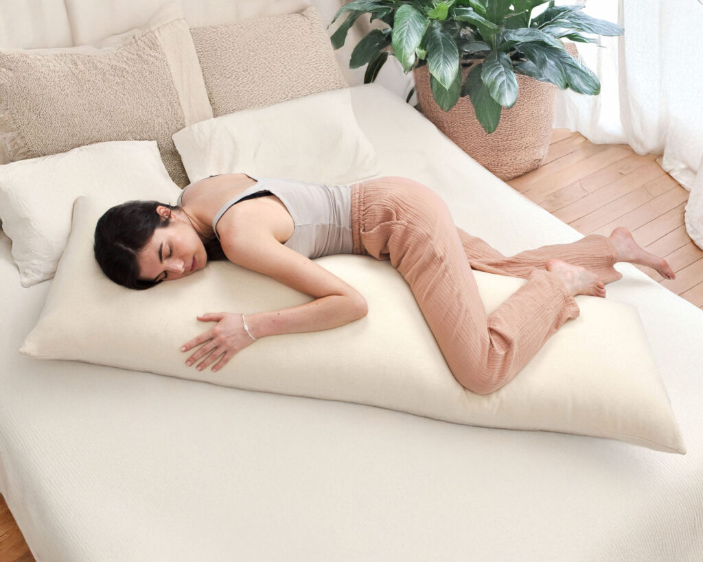 Körperkissen aus Wolle