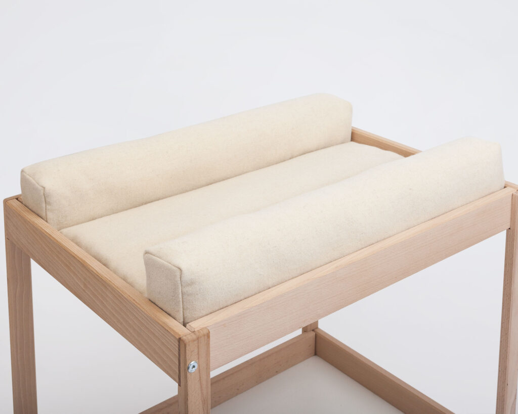 Table à langer en laine