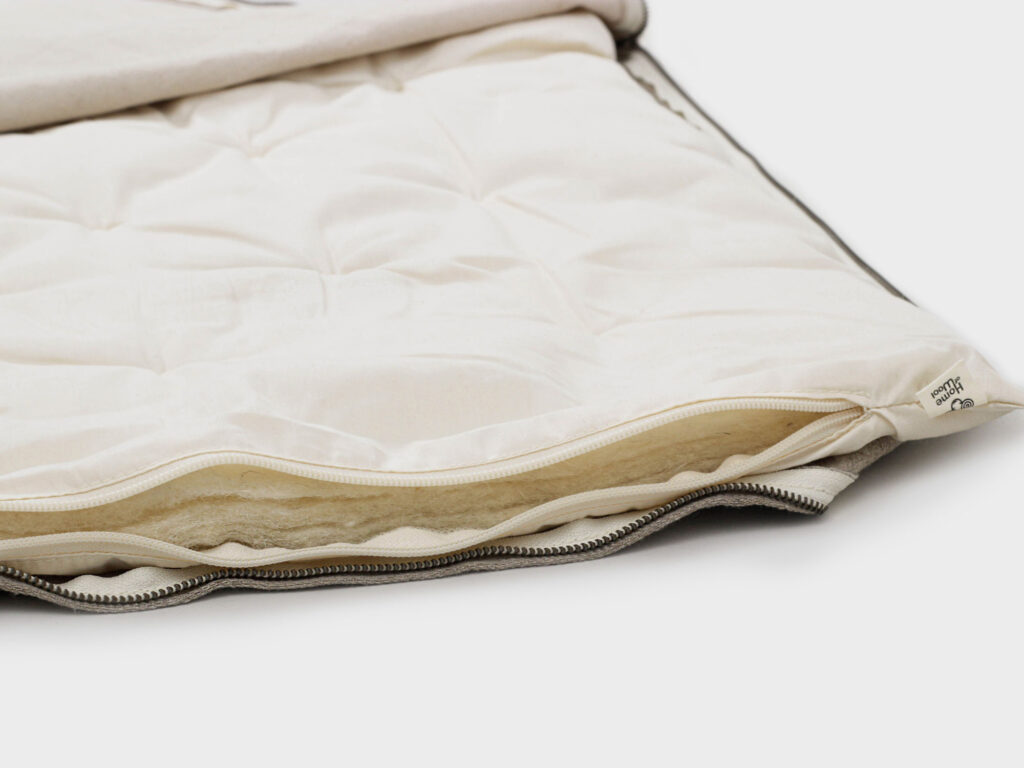 huis van wollen slaapmat