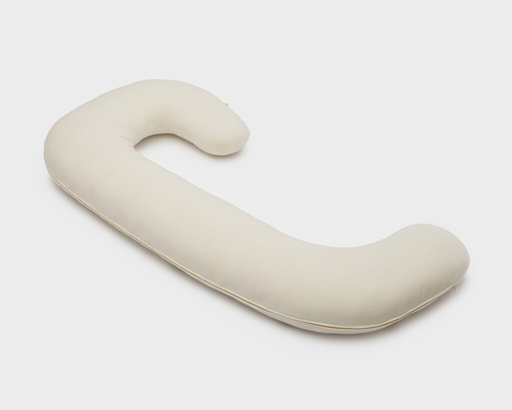 Almohada de lana para embarazadas en forma de C
