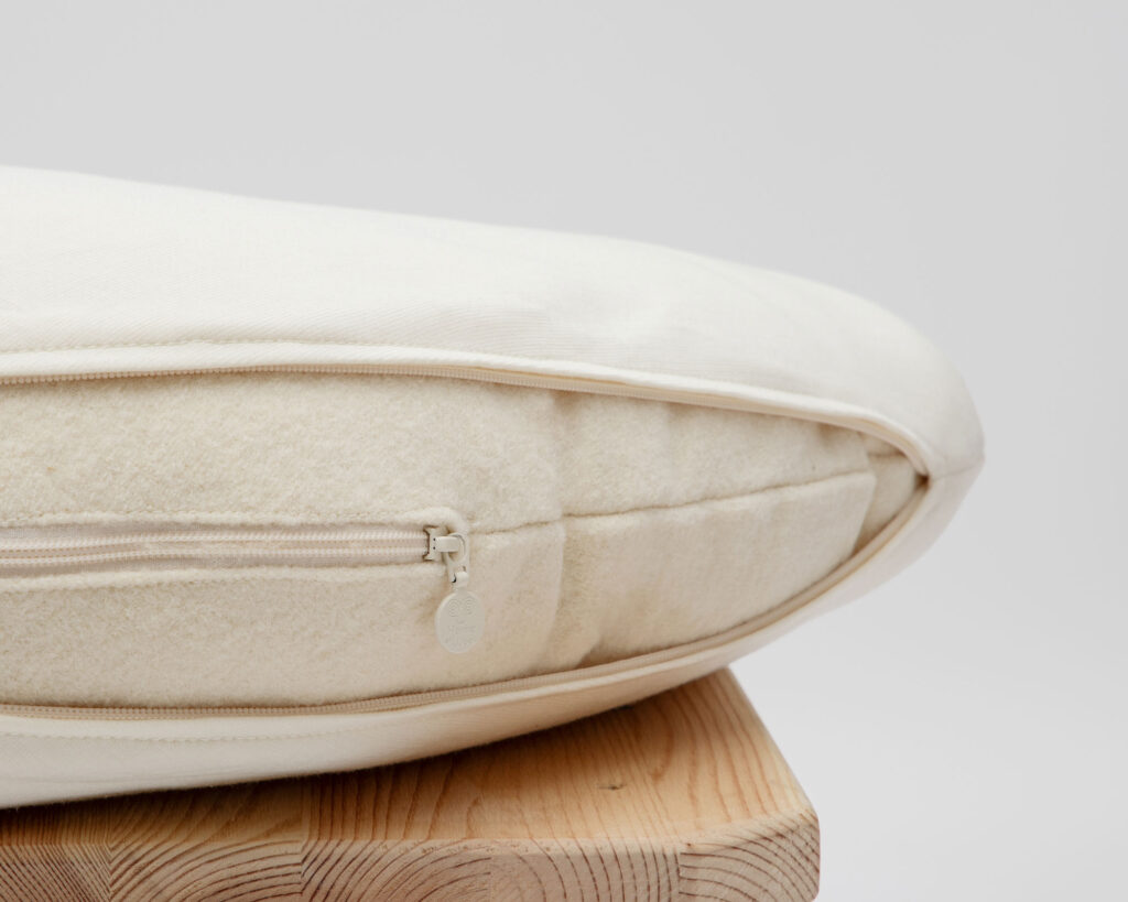 Almohada de lana para embarazadas, con forma de C y funda opcional.