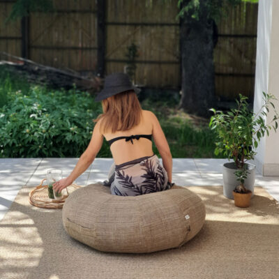 wool ottoman cushion