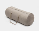 wool sleeping bag in a zip-up bag