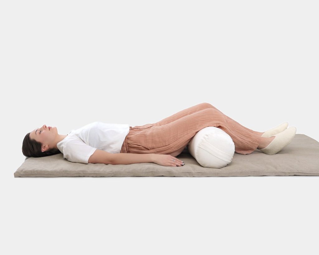 Wool yoga bolster