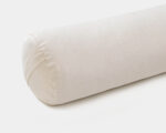 wool yoga bolster in silk cover