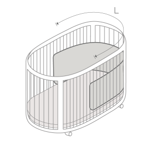 Teilweise eingewickeltes ovales Krippendiagramm