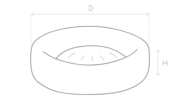 afmetingen rond hondenbed
