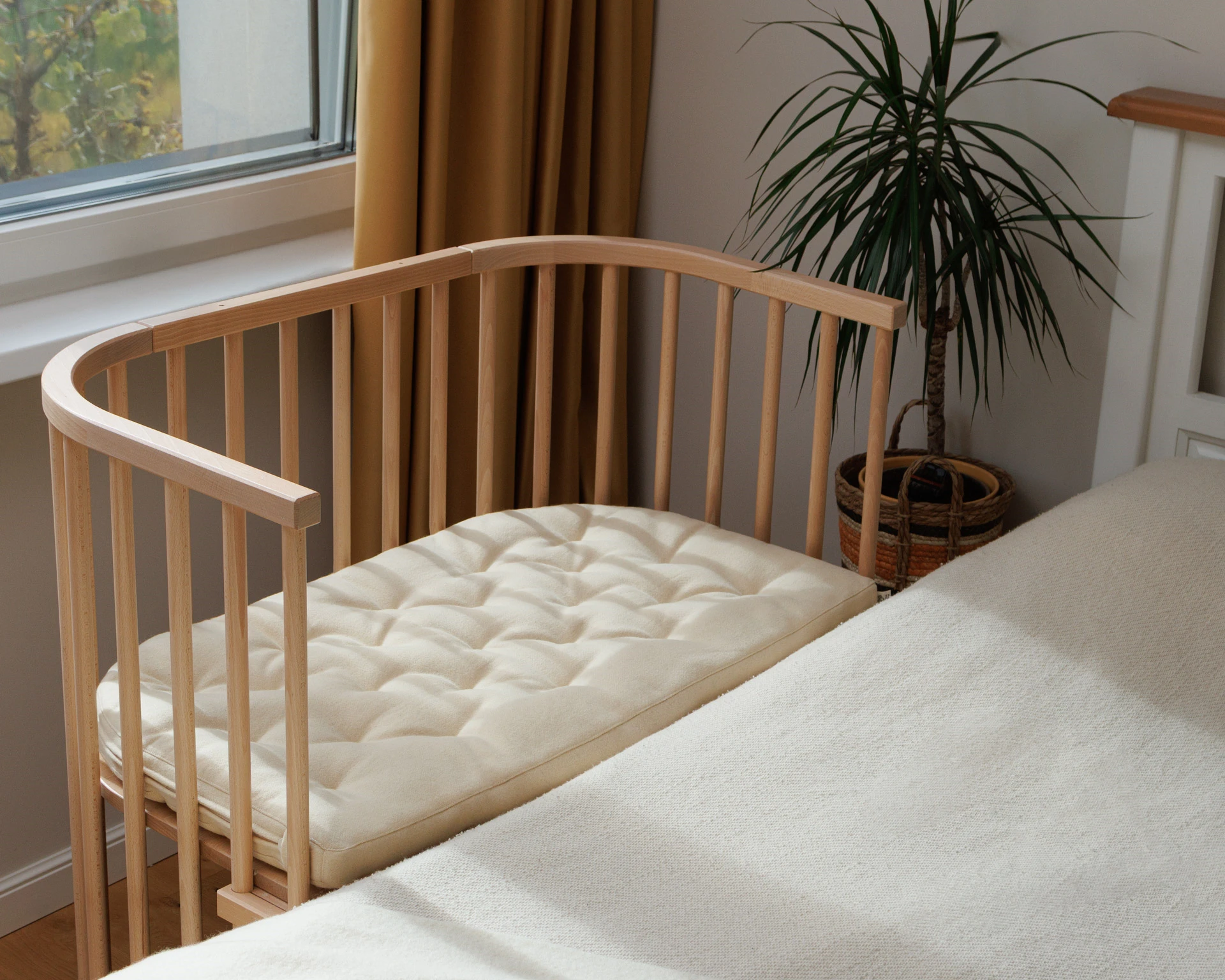 Wool Babybay Bassinet Mattress – Natural Wool Insert Home of Wool